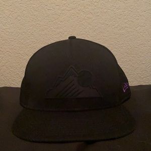 Fitted Colorado Rockies Hat 7 5/8 100% Polyester